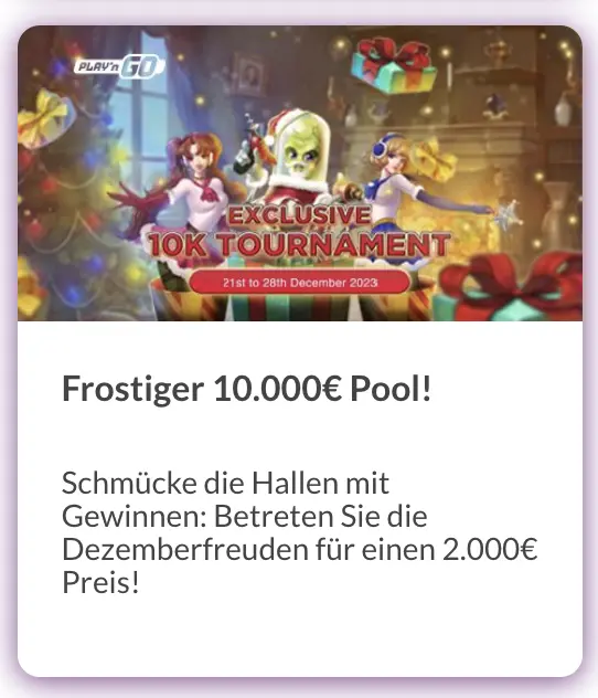 Exklusives Tornament 10K im Wunderwins Casino