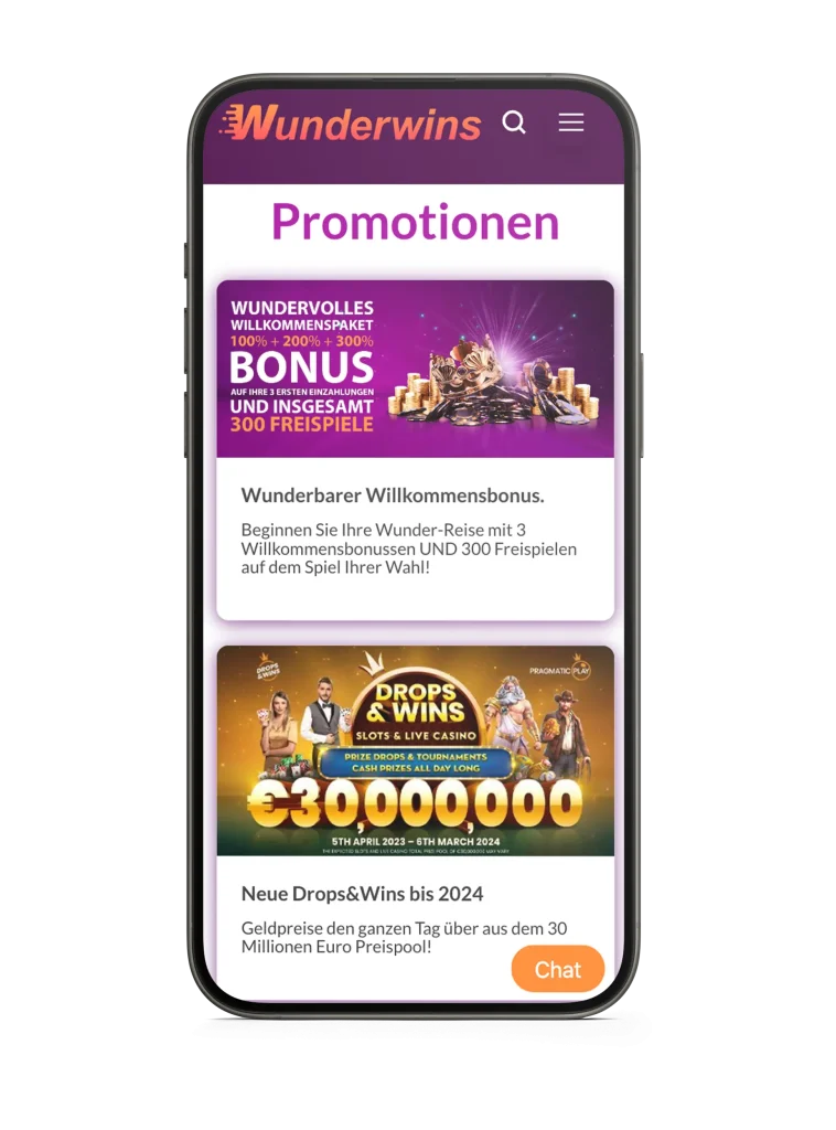 Wunderwins Casino Boni